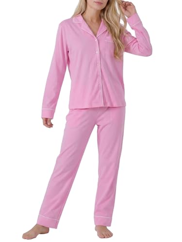 Image of Women's Petite Cotton Pajama Set Petite Length Pjs
