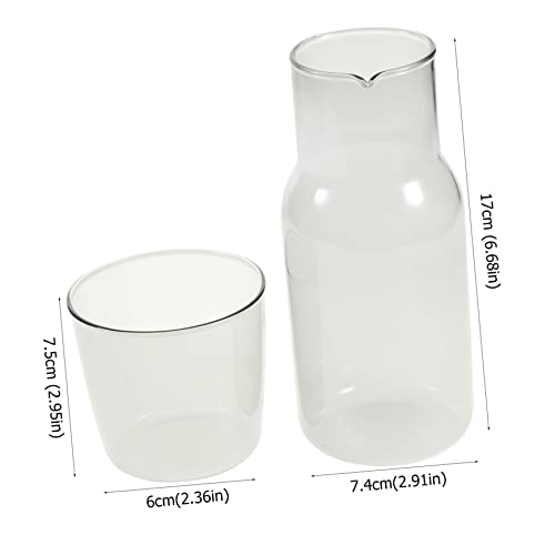 Zerodeko vaso de vidrio gris transparente para beber miniatura 2