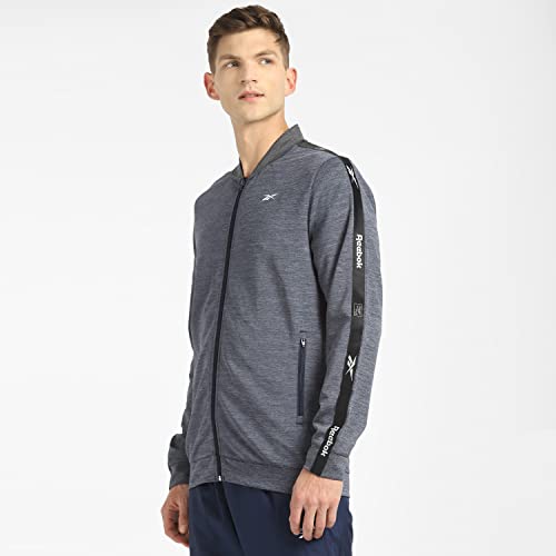Image of Reebok Men's Solid Regular Fit Track Suit