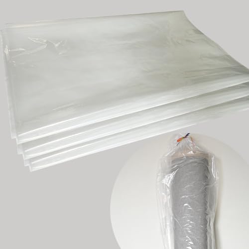 3 Pcs Plastic Large Rug Storage Bag, 9'x12' Heavy Duty Carpet Moving Bag Suit for Carpet Shipping, Packing, Moving and Storage