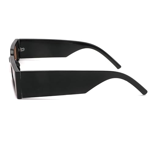 Image of Techinigadgets Axel Retro Rectangle Sunglasses Small Frame Vintage Eyeglasses For Men Women UV Protection Mens Womens Gift