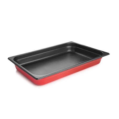 Cubeta induction Lacor roja con antiadherente QuanTanium para horno 2