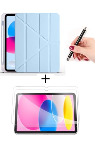 Samsung Galaxy Tab A11 8.7 İnç X130 Uyumlu Akıllı Kılıf, Ekran Koruyucu ve Kalem