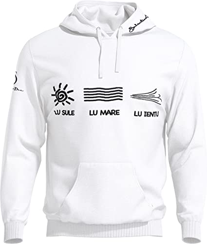 Sweat à capuche Salento pour vos moments de détente en blanc L