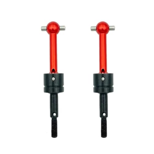 Arbre de transmission pour Tamiya TT-02 TT-01 - Solution anti-jeu en métal CVD rouge 1/10 53792