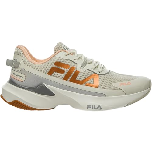 Tenis Fila Recovery Feminino, Vaporous Gray/Peach Parfait/Copper, 34