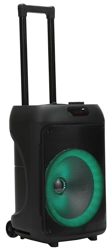 Telecomando in dotazione Majestic FIRE T10 – Trolley Wireless Audio 5.2, Luci LED, ingressi USB/microSD/AUX/MIC/CHITARRA, Microfono, Telecomando, Batteria ricaricabile, funzione TWS, Impugnatura e ruote per il trasporto