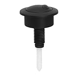 HAFRILY Toilet Flush Button Adjustable Toilet Push Button Flush Replacement, Dual Flush Toilet Push Button for Twyford Optima 49, 39-42mm(Black)