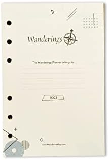 2023 Calendar Planner Inserts - Ivory Color - Thick Monthly & Weekly Calendar Refill for A5 6-Ring Binder Planner, Compatible with Filofax, 8 1/4 x 5 5/8 (21cm x 14.2cm) to March 2024