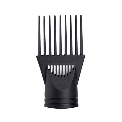 Professionnel Universel De Coiffure Salon Sèche-Cheveux Diffuseur Vent Coup Couverture Couvercle Attachement Buse Noir En Plastique Double Grip Diamètre de 4.2-4.5CM (Noir)