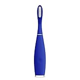 FOREO ISSA Hybrid Rechargeable Electric Toothbrush with Silicone and PBT Polymer Bristles, Cobalt Blue