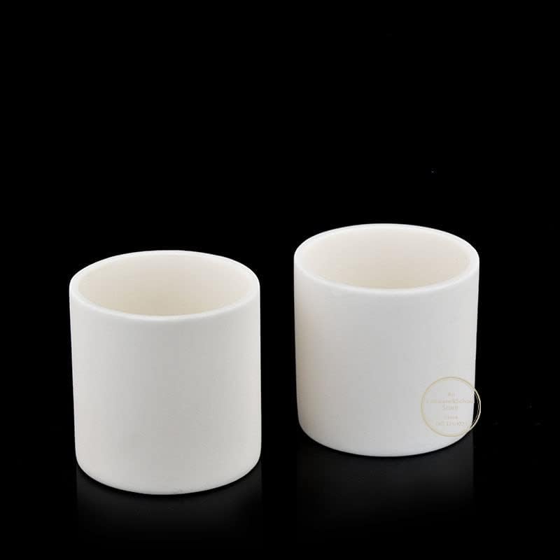 1pcs Lab 5ml to 1000ml Cylindrical Corundum Crucible 99% Alumina Ash Crucible High Temperature Resistance 1600 Degrees (Size : 1000ml)