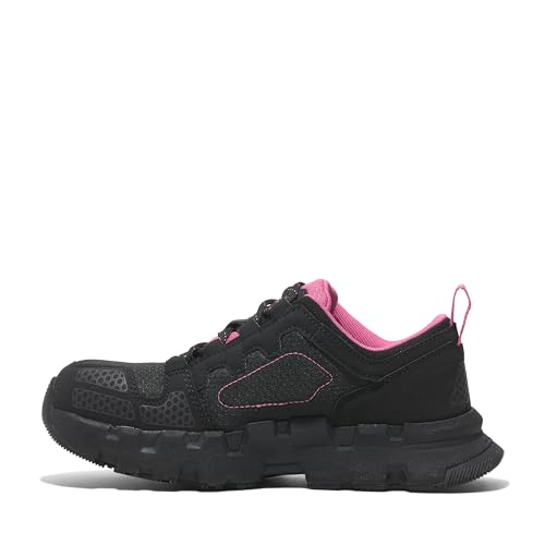 Timberland PRO Timberland PRO Women's Powertrain EV Composite Safety Toe Industrial Athletic Work Shoe, Black/Pink, 9W