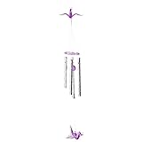 FACAIIO Kunststoff-Windspiel mit Metallrohren für den Außenbereich, Hof, Garten, Heimdekoration, Tür-Hängeornament, 40 cm