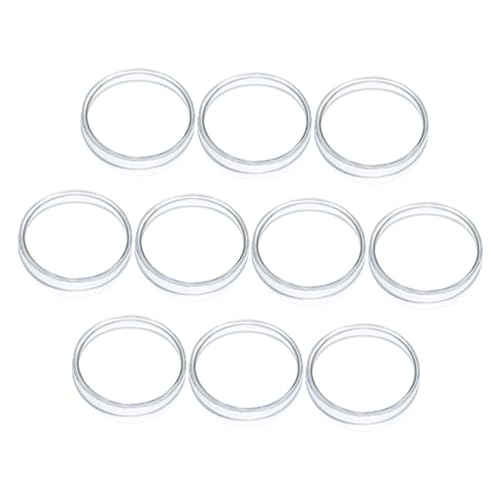 VILLFUL 10Pcs Petri Dishes with Lid Clear Cell Culture Plates for Laboratory Tissue and Specimen Containers Petri Dish Kit for Science Experiments