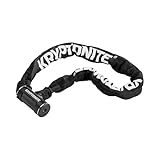 Kryptonite Key Chain Bike Lock, 3 Feet Long, 8mm Chain Links, Bicycle Chain Lock with Keys for Scooter, Road and Mountain Bikes.