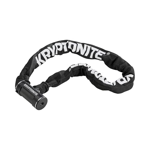 Kryptonite Key Chain Bike Lock, 3 ft Chain Lock with 8mm Links, Anti-Theft Bicycle Chain with Keys...