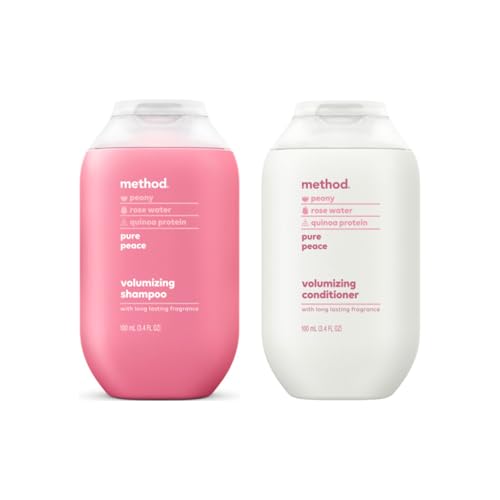 Method Travel Size, Shampoo, Conditioner, Pure Peace, 3.4 Fl Oz Each, 1 CT