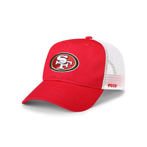 FOCO San Francisco 49ers NFL Primary Logo Trucker RF Cap - Red