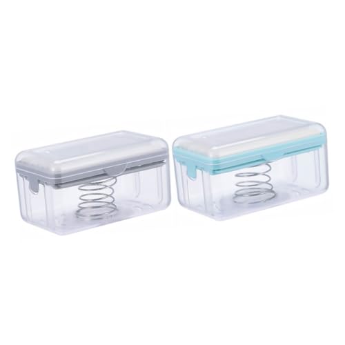 ABOOFAN 2Piezas Cajas De Jabón Multifuncionales Jaboneras De Almacenamiento para Cocina y Incluye y Herramientas para Jabón
