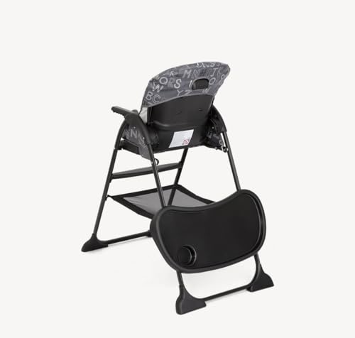 Image of Joie Mimzy Snacker High Chair for Baby-Feeding Chair with A One-Hand Fold, 3-Position Seat Recline & 5-Point Harness System (6 Months to 15 Kg), Alphabet ABC