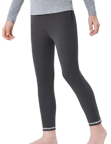 Terecey Pantalon Termico Interior Niños de Algodón Leggings Térmica para Niño Niña Suave y Cómodo Pantalón Termicas