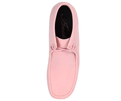 Image of Amali Casual Chukka Boots for Men, High-Top, Lace Up Suede Men's Shoes, Desert Boots with Crepe Rubber Sole