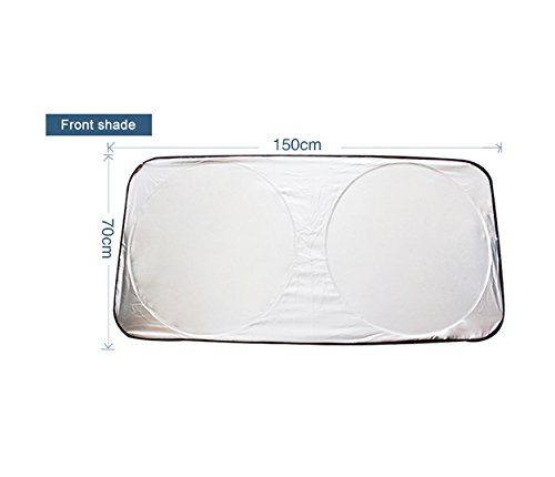 Parasole auto, 6 pz., 1 anteriore per parabrezza