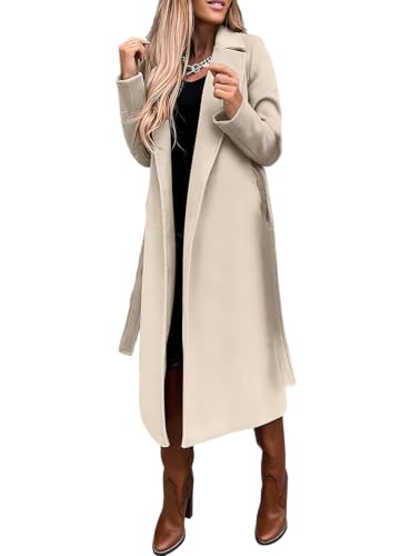 Amazon.com: ebossy Women's Pea Coat Elegant Notched Lapel No
