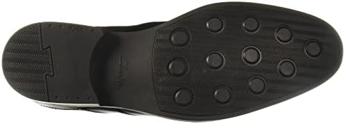Clarks Men's Whiddon Zip Waterproof Ankle Boot, Black Leather, 9.5 | Image 3