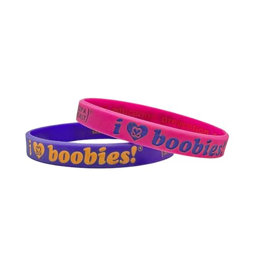 Keep A Breast The i love boobies! Neon Juice Bracelet Pack