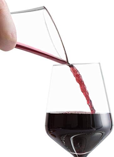 Andrew James Red Wine Decanter, Glass Carafe Aerator, 1.8L Capacity, Full Bottle Wine Pourer, Solid Oak Stopper & Stainless Steel Cleaning Balls, 100% Lead Free, Perfect for Wine Drinkers
