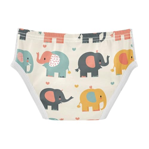 KLL Colorful Elephant Cartoon Baby Boys Cotton Briefs Cute Children Undies2