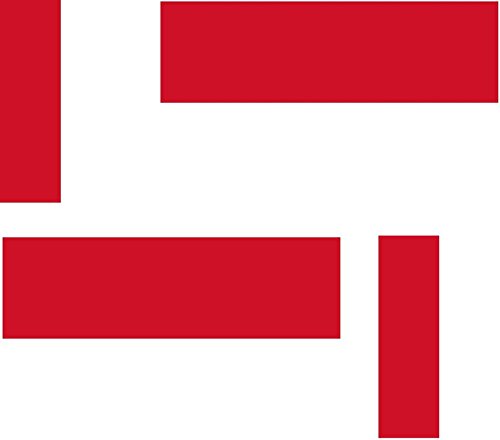 Akachafactory 4 x Autocollant Sticker Voiture Moto Valise pc Portable Drapeau Monaco monegasqu