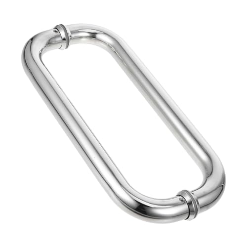 Unomor Shower Door Replacement Parts Stainless Steel L-Shape Handle Modern Back-to-Back Design