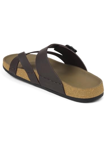 Image of Liberty Healers AOL-6 Casual Slipper For Men With PU Sole | Comfortable and Lightweight | Trendy Design | Soft Insole | Stylish Footwear and Cushioned Footbed
