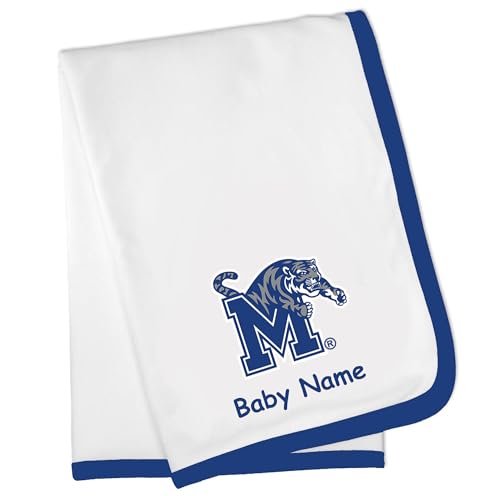 Future Tailgater Memphis Tigers Officially Licensed Personalized Baby Receiving Blanket