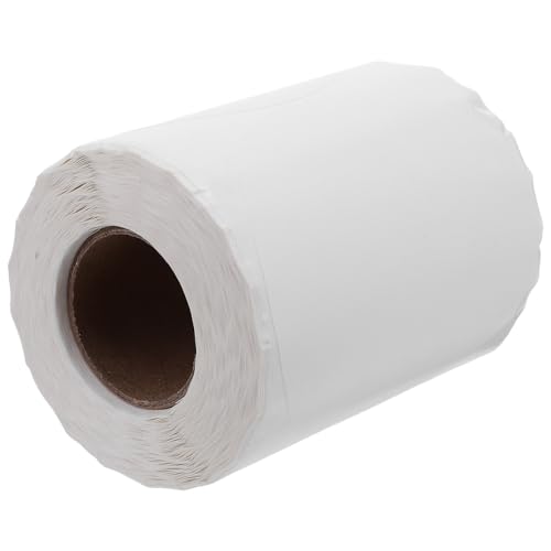 Étiquettes rondes thermiques autocollantes en papier blanc pour imprimante de bureau