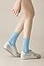 SRYL womens Super soft Combed cotton socks 3-Pairs,(Multicolor may choose) C310 (3 pairs-Light blue)