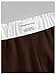 RoseSeek Girl's Wide Leg Sweatpants Elastic Waist Letter Patched Long Baggy Pants Trousers Joggers Trendy Brown 10Y