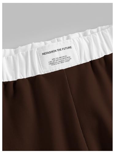 Image of RoseSeek Girl's Baggy Sweatpants Letter Patched Wide Leg Pants Elastic Waist Long Trousers Joggers Trendy