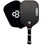 CRBN Pickleball - X Series Power Paddle - Carbon Fiber Pickleball Paddle with Foam Injected Edges for Expanded Sweet Spot (1X, 16mm)