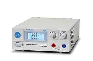 Peaktech 6155 - Alimentatore da Laboratorio Digitale Dc 1-30 V/0-20A, Schermo LCD, Alimentatore a Commutazione Affidabile, Protezione Contro le Sovratensioni, Uscita: 600 W - 214 x 87 x 336 mm