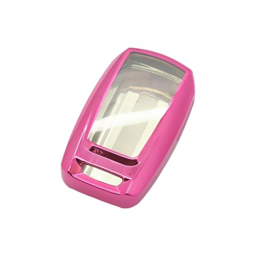 BROVACS Soft TPU Case Shell Cover Protector Holder Compatible with DODGE RAM 2500 3500 4500 5500 1500 Smart Remote Key Fob 3 4 5 6 Button SV9753 Pink