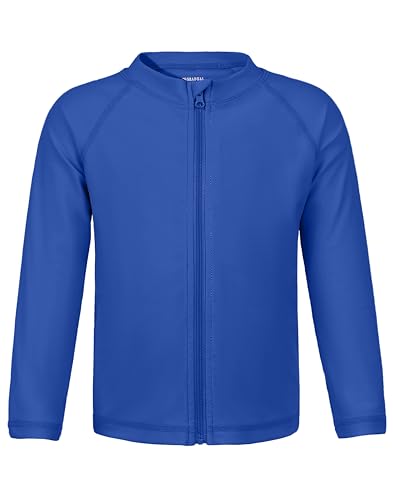 Image of Toddler Boys Swim Shirts Rash Guard Long Sleeve UPF 50+ Sun Protection