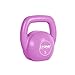 Tone Fitness Vinyl Kettlebell, 5-Pound, Pink