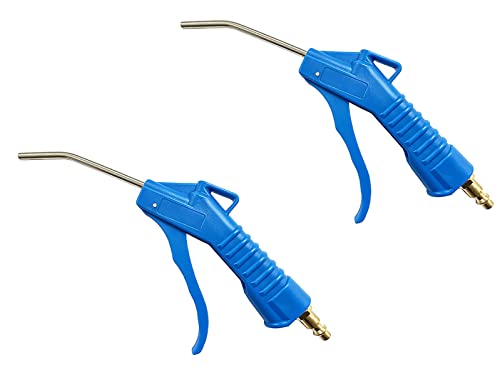 Sanfu 4" Stainless Steel Elbow Air Blow Gun With 1/4" Brass Plug Air Tools For Air Compressor Removing Dust Cleaning,2-Pack #TOP4
