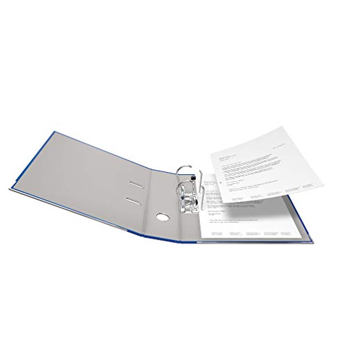 Original Falken 10er Pack PP-Color Kunststoff-Ordner. Made in Germany. 8 cm breit DIN A4 blau Vegan Ringordner Aktenordner Briefordner Büroordner Plastikordner Schlitzordner