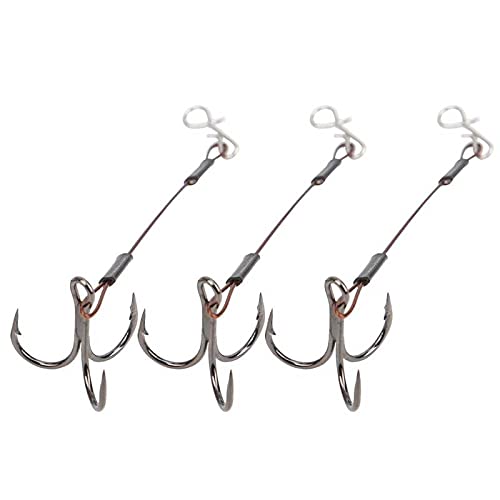 linyutech Angelhaken Set von 6 Angelhaken, wiederverwendbarer scharfer Köder Bait Barbed Haken Kit… – Bild 3