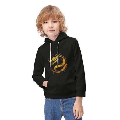 Sweat dragon chinois à capuche enfants le pull qui stimule l'imagination des petits - 3